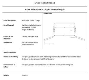 (OS)-HDPE-Pole-Guard---Large---3-metre-Length-(Quantities-less-than-10)-(35113)