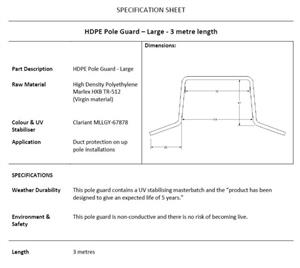 (OS)-HDPE-Pole-Guard---Large---3-metre-Length-(Quantities-less-than-10)-(35113)